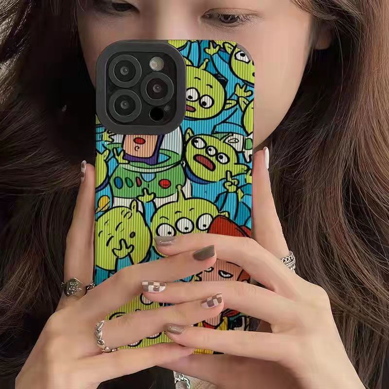 Cute Three-eyed Monster Soft Case HP VIVO V9 Y11 Y12i Y12 Y15 Y17 Y12S Y20 Y20i Y20S Y19 Y93 Y91C S1 V15 Pro Y50 Y30 Y30i V20 Z1 Pro Y52S Y31S V5 V5S V21 V23 5G Y83 FTD Stripe Casing