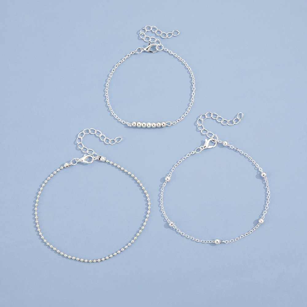 Fashion, Individualitas, Temperamen, Gaya Sederhana, Manik-Manik Bulat, Ornamen Kaki Geometris Kreatif, Set Tiga Potong Yang Modis Dan Retro