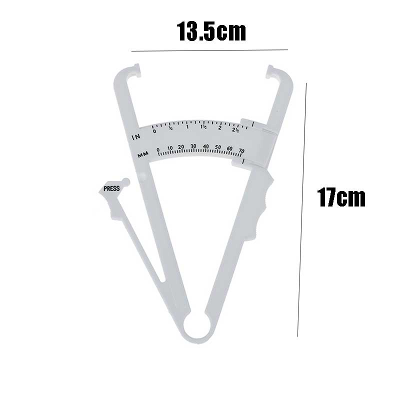 Body Fat Tester Caliper Skinfold Caliper Alat Pengukur Ketebalan Lemak Tubuh