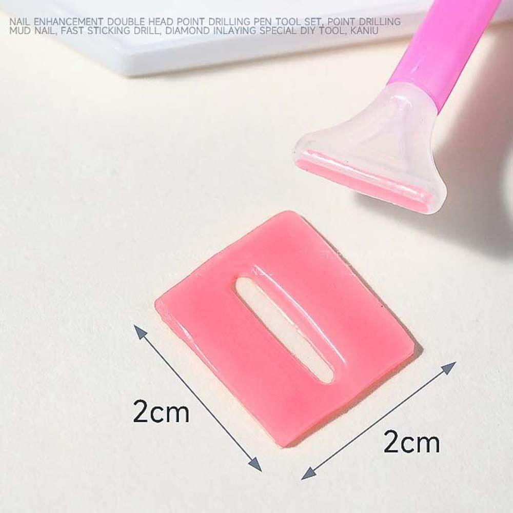 Mxbeauty Titik Pena Bor Dua Kepala Profesional Lukisan Kuku Kuku Nail Picking Tools Nail Art Dotter Gel Clay Tools Kits Nail Rhinestone Picker