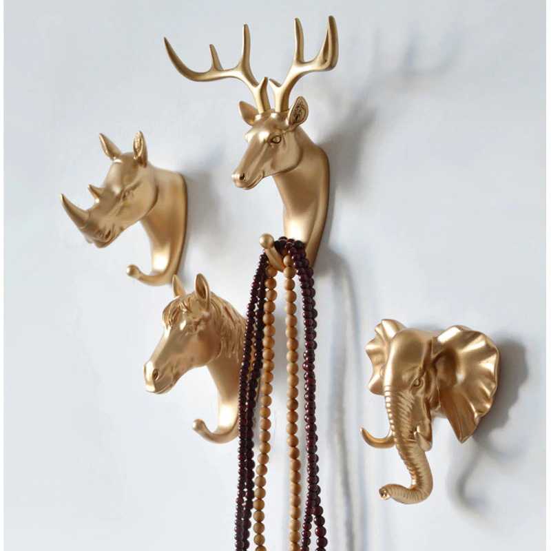 (BISA COD) FTIHSHP IAMPRETTY Gantungan Dinding Wall Hanging Hook Antlers Head - RY-92401