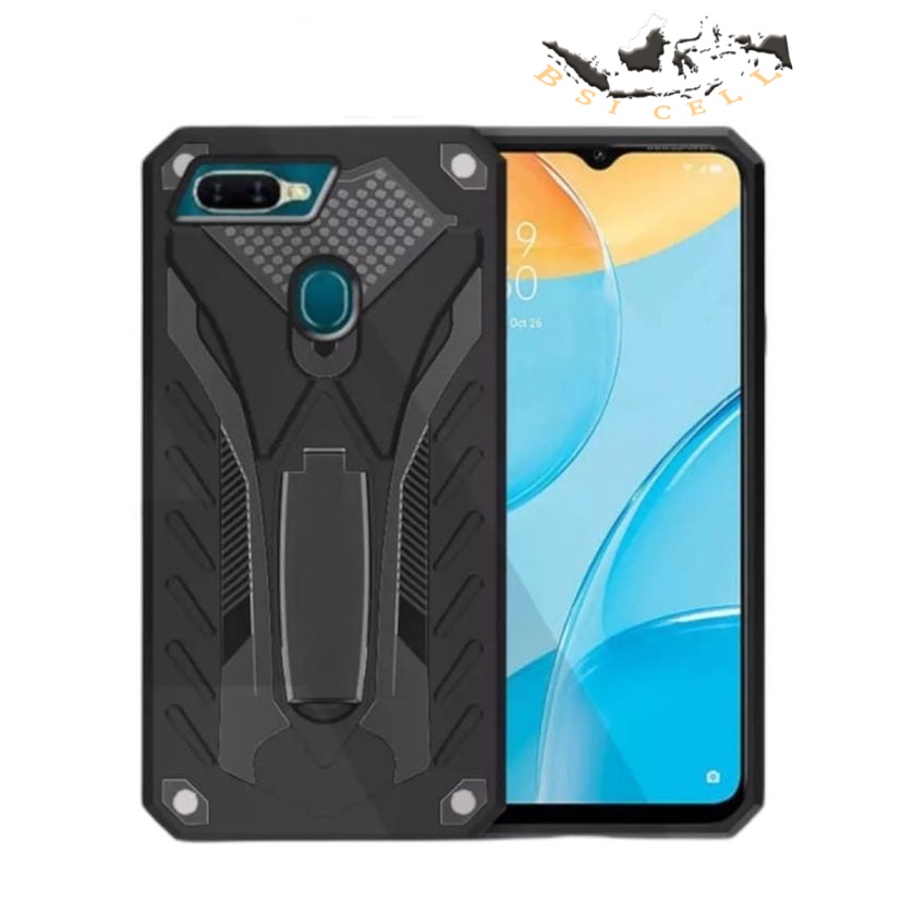 Oppo A5s A7 A12 Hard Case Phantom Transformer Soft Cover Casing Robot stending