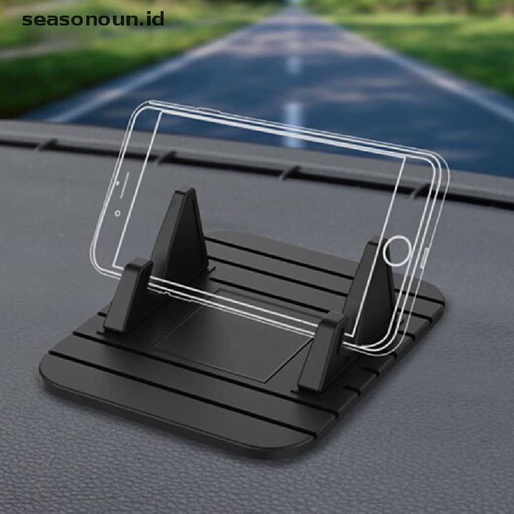 Seasonoun Alas Tatakan Dudukan Silikon Mobil Anti slip Dashboard Stand Mount.