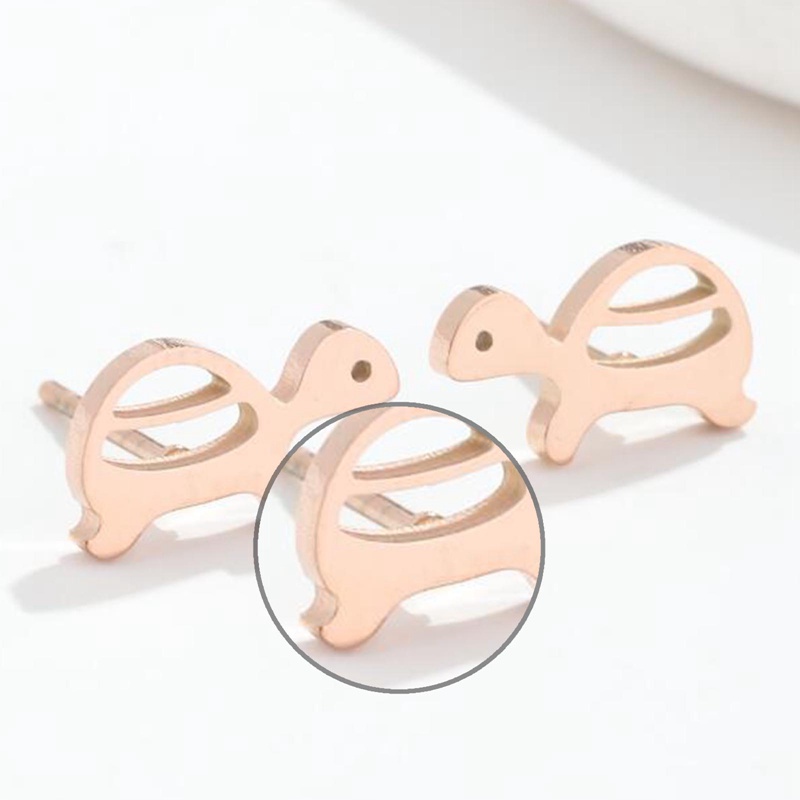 Anting Kura-Kura Lucu Stainless Steel Turtles Stud Earring Hewan Kecil Ear Studs Untuk Wanita Gadis Perhiasan Hadiah