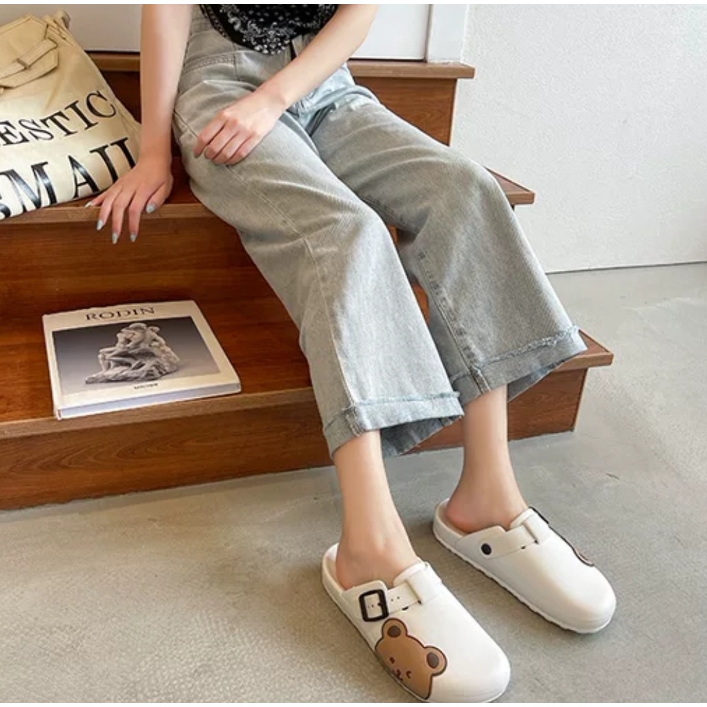 [✅BISA COD] 38390 Sandal Wanita Import Bear Sandal