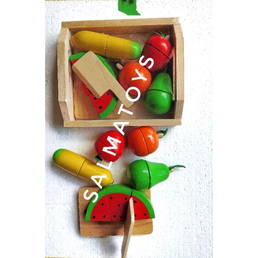 Mainan Buah Potong magnet