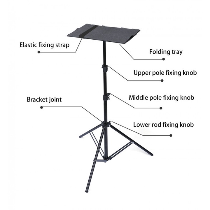 120 Tripod Lipat Multifungsi untuk Laptop dan Proyekor - Max 175cm