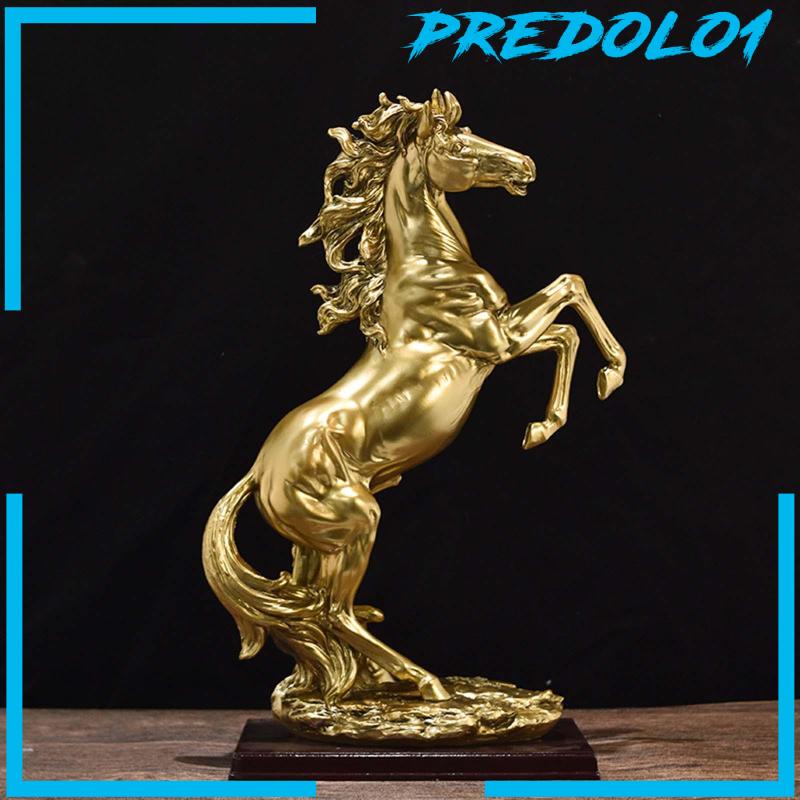 [Predolo1] Standing Horse Statue Ornament Patung Kuda Besar Untuk Lemari Rak Meja