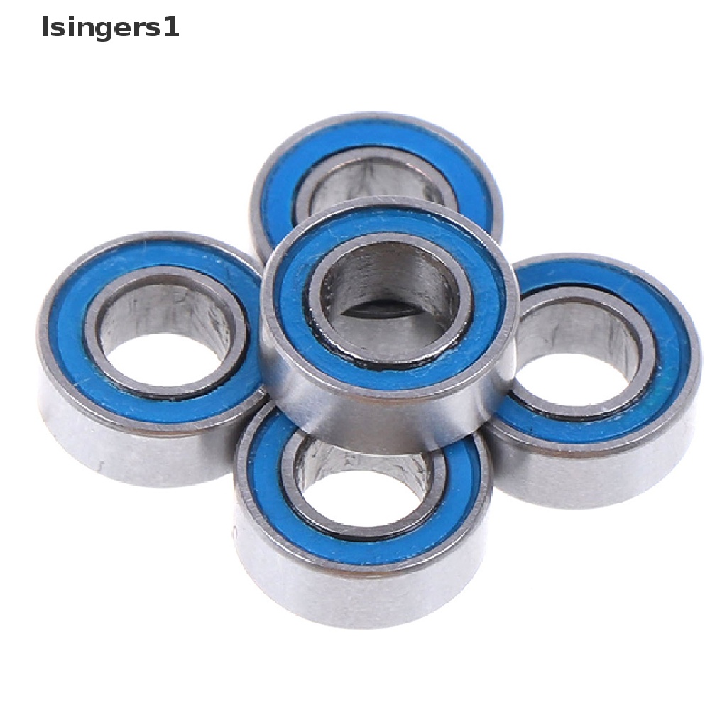 [lsingers1] 5Pcs Blue 4*8*3mm MR84RS MR84-2RS 4x8x3mm rubber sealed ball bearings Boutique