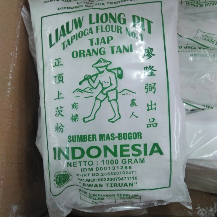 

Tepung Tapioka Liauw Tjoei Kang (Pak Tani) 1kg