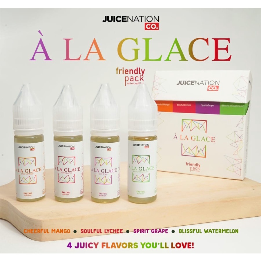 A La Glace Friendly Pack Salt Nic 4x15ML by JNC