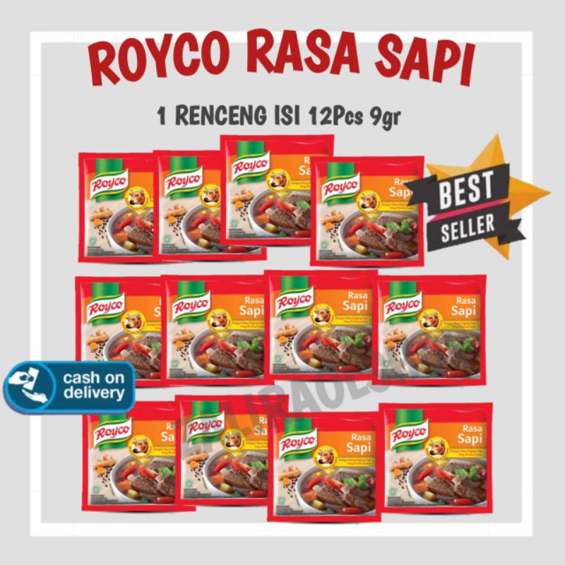 

Royco sapi penyedap rasa 1 renceng isi 12 pcs 9gr