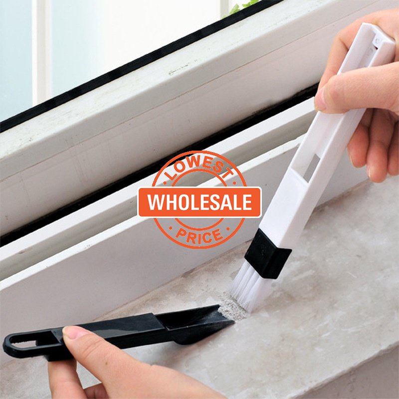 [Grosir] Window Groove Computer Dust Brush Nook Cranny Sekop Debu Sikat Pembersih Jejak Jendela