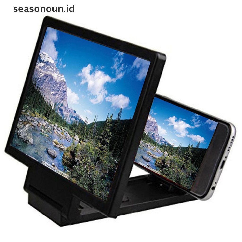 Seasonoun 3D Enlarged Screen Mobile Phone Amplifier Magnifier Holder Handphone  .