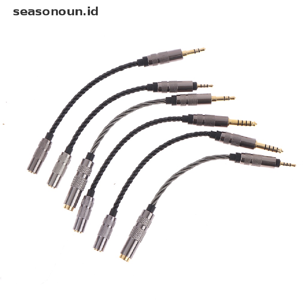 Seasonoun Kabel Audio 2.5 Male To 4.4 Female Balanced Cord 2.5mm/4.4mm Ke Adaptor 3.5mm.