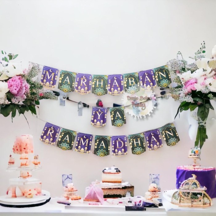 Banner Idul Fitri / Bunting Flag Lebaran Marhaban Ya Ramadhan