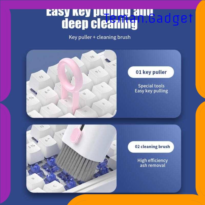 TG - ART CLEANJOY Sikat Pembersih Keyboard Folding 7 in 1 with Key Puller - Q6E