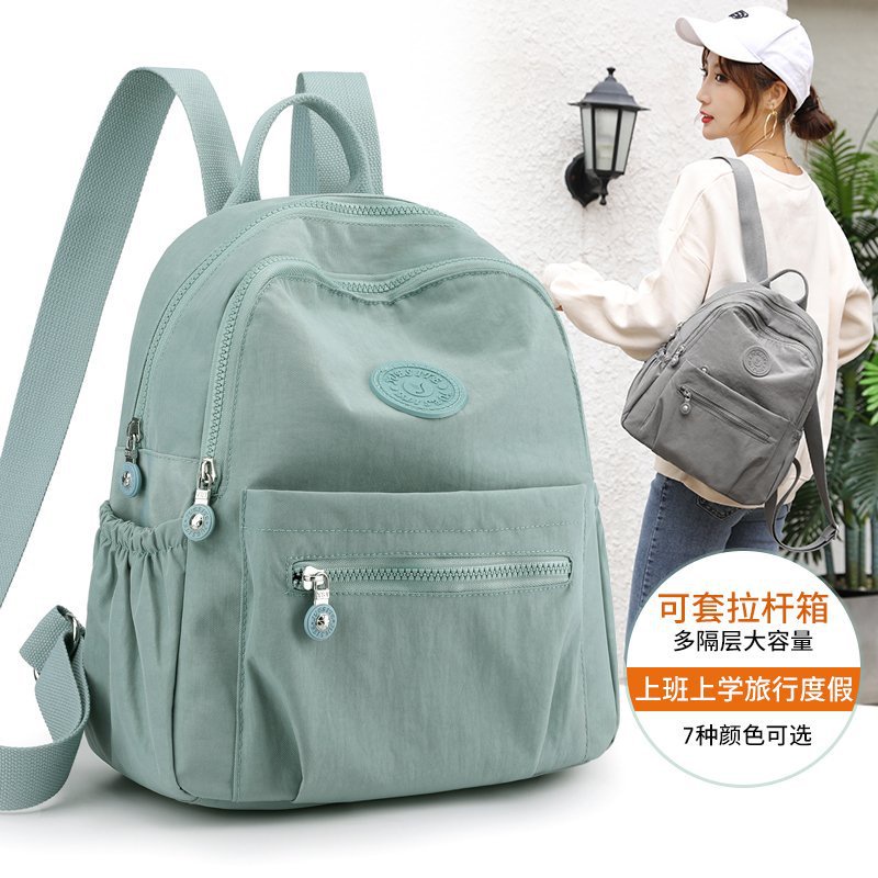 SHOEGALLERY LV0267 Tas Ransel Wanita Korea Sport /Backpack Sekolah/Tas Kerja Simple  Polos Import Ala Kekinian