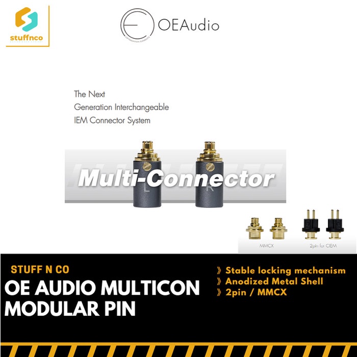 OE Audio MultiConnector Modular Pin 2pin MMCX Earphone Cable IEM DIY