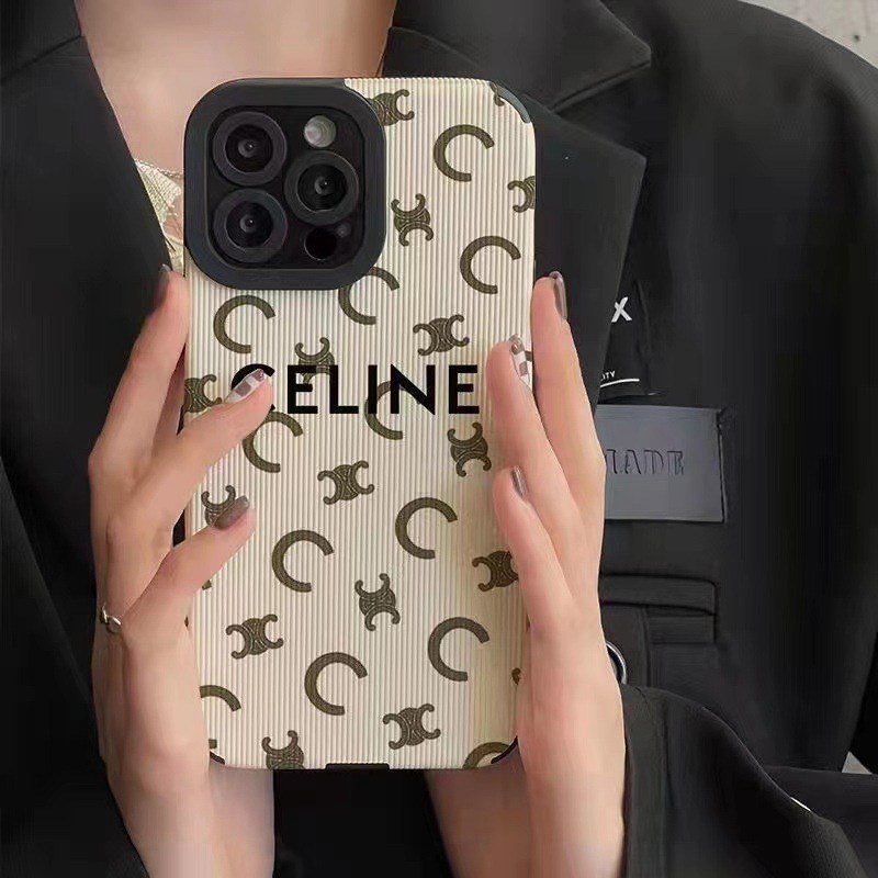 Fashion Full C CELINE Soft Case HP VIVO V9 Y11 Y12i Y12 Y15 Y17 Y12S Y20 Y20i Y20S Y19 Y93 Y91C S1 V15 Pro Y50 Y30 Y30i V20 Z1 Pro Y52S Y31S V5 V5S V21 4G V23 5G Y83 FTD Stripe Casing