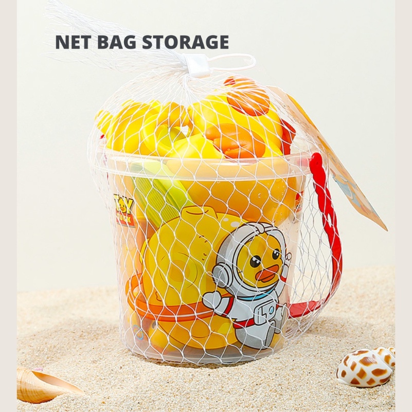 Bebek Kuning Kecil Lucu 14pcs set Mainan Pantai Anak Bermain Pasir Dan Air Di Pantai beach bucket Sekop Pasir Alat Pantai