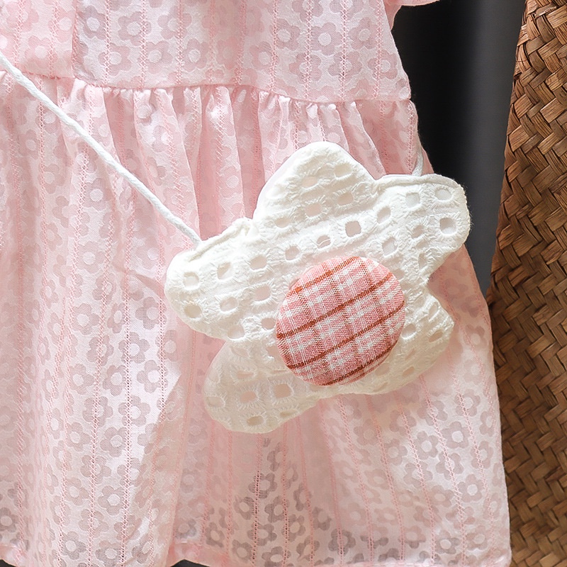 Gadis gadis berusia 0-3 tahun boneka musim panas boneka kerah rok putri rok anak-anak baru