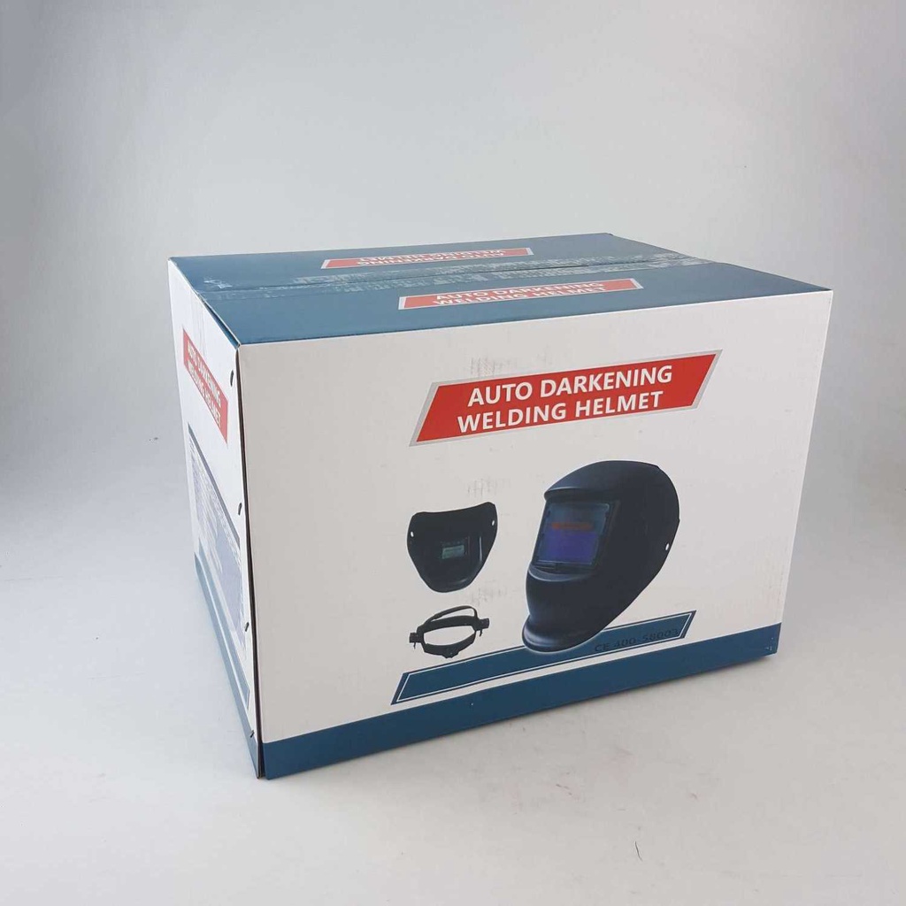 (BISA COD) FTIHSHP VERMARK Helm Las Otomatis Auto Darkening Welding Helmet Terminator - HW-013