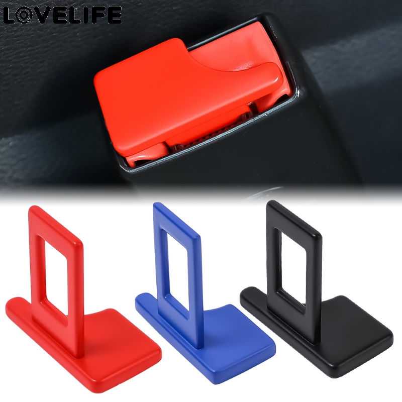 Auto Interior Seat Buckle MINI Hidden Safety Belt Extender Insert Buckle Metal Insert Card Aksesoris Sabuk Pengaman Mobil Car Seat Belt Buckle Clip Gesper Sabuk Pengaman Tahan Lama