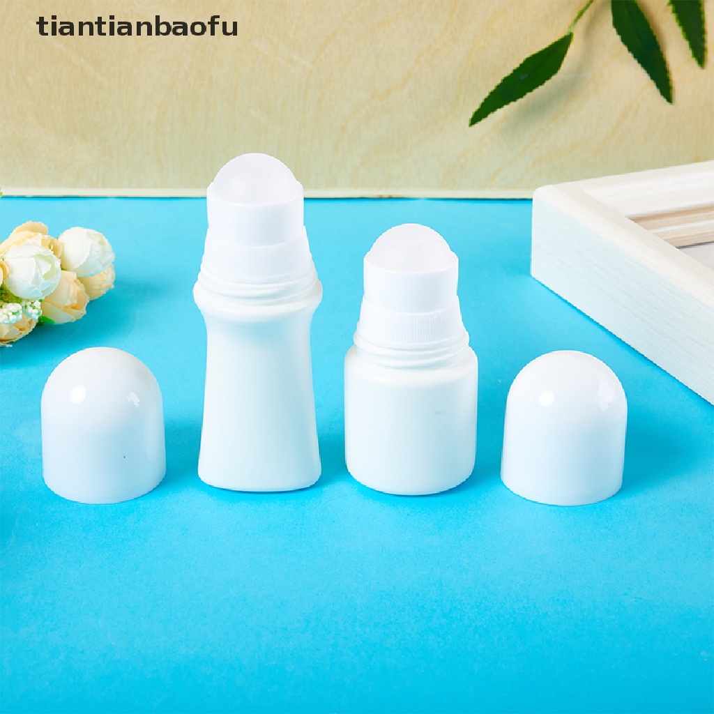 [tiantianbaofu] 5pcs 30ml Botol Roll on Plastik Kosong Obat Isi Ulang Butik