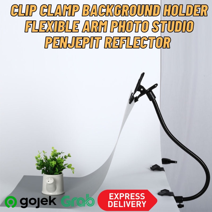 Reflector Clip Camera Photo Studio Accessories Clip Clamp Background Holder Flexible Arm Photo Studi