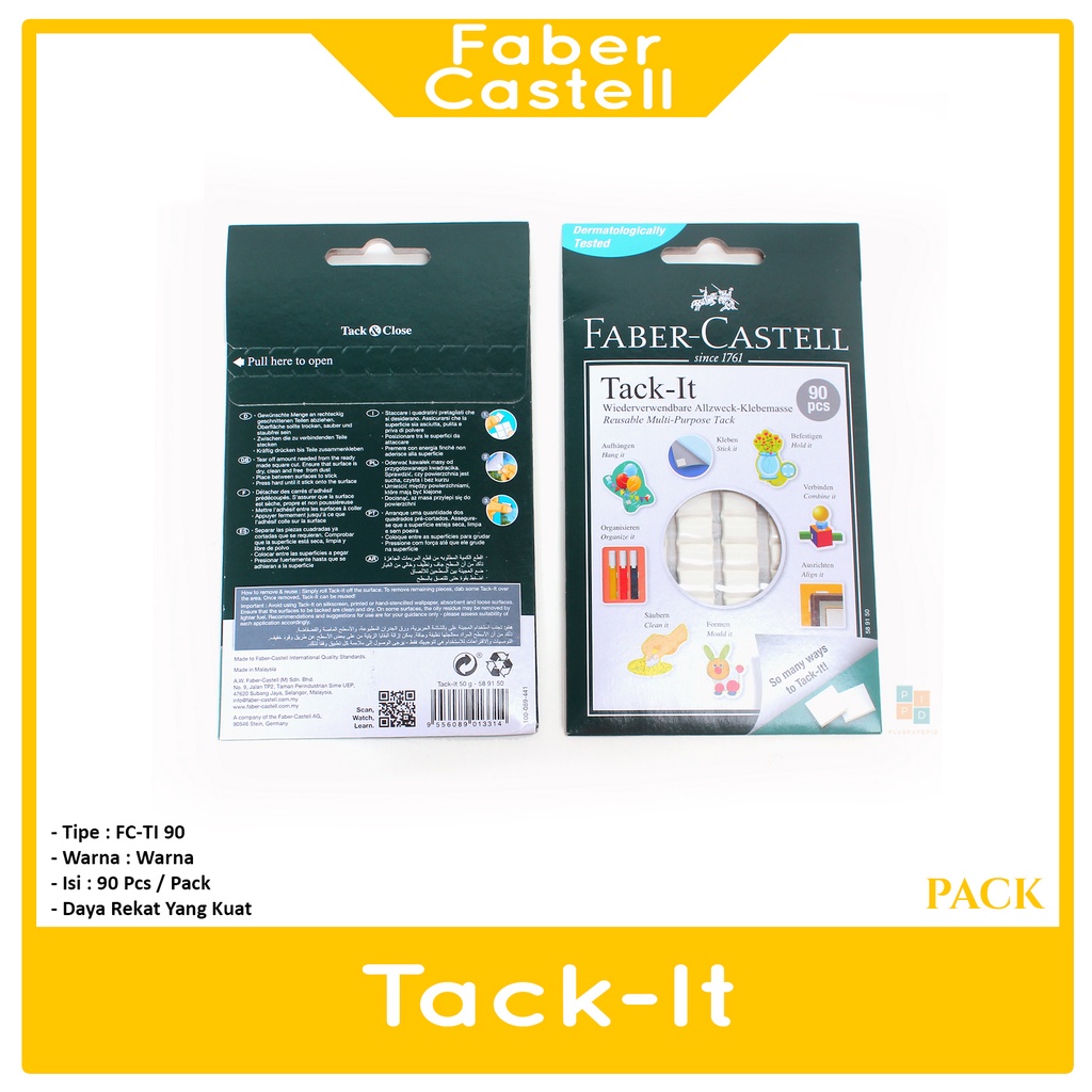 

FABER CASTELL Tack It 50gr Lem Tempel - Pad