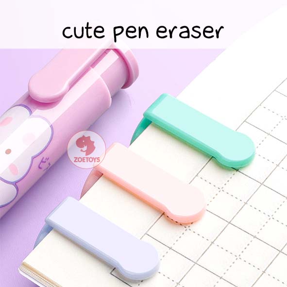 Zoetoys Cute Pen Eraser | Penghapus Pensil Mekanik Lucu Gambar Kartun Mechanic Korean Style Eraser Mechanic Pencil | Perlengkapan Menullis Sekolah Anak