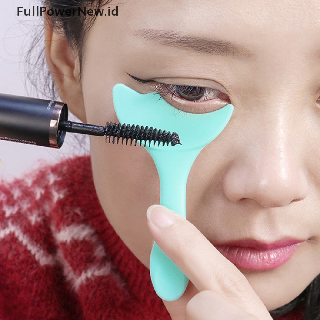 Power Silicone Eyeliner Stensil Eyeshadow Pad Wanita Makeup Eyeshadow Aplikator ID