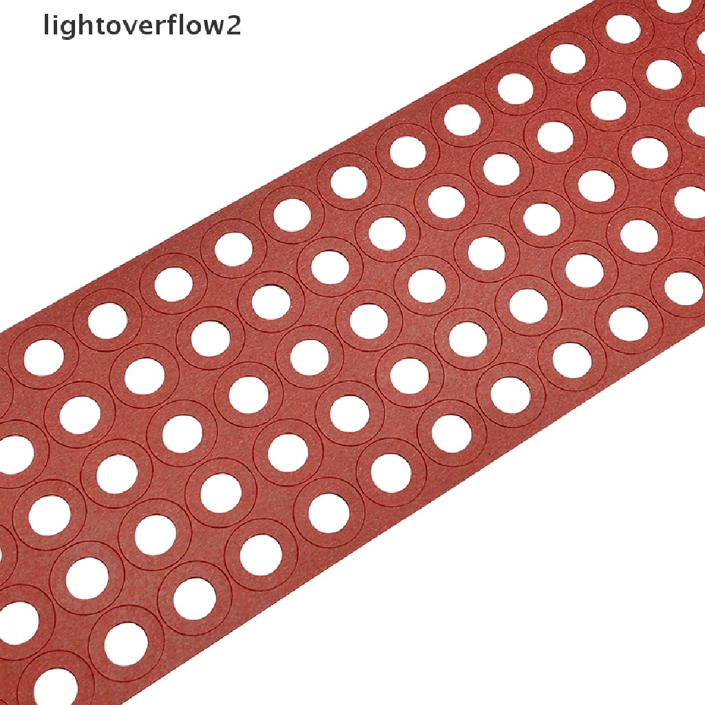 [lightoverflow2] 200pcs 18650sekat Isolasi ring Perekat Kertas Karton Merah [ID]