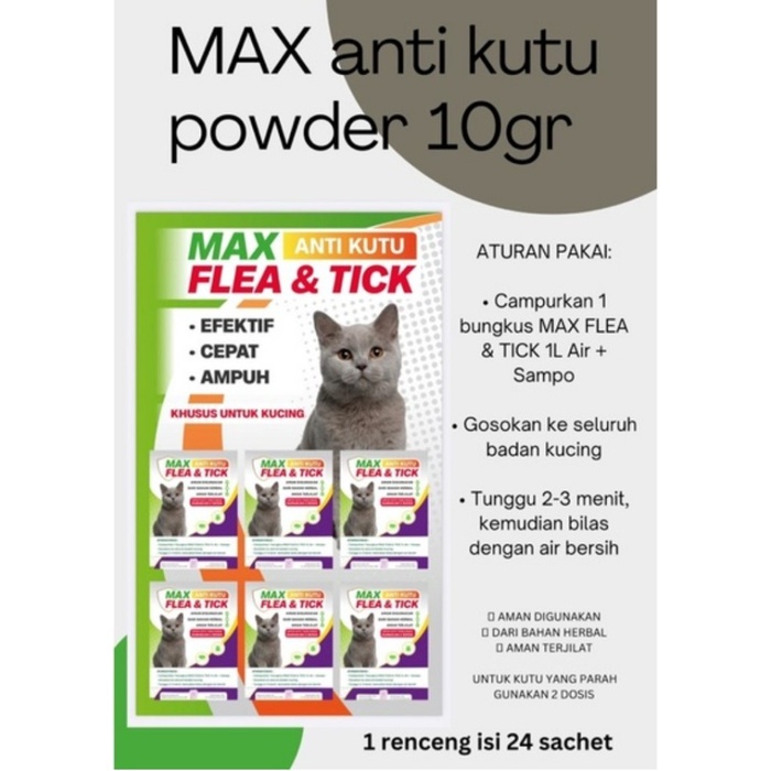 Max Anti Kutu Obat Anti Kutu Kucing