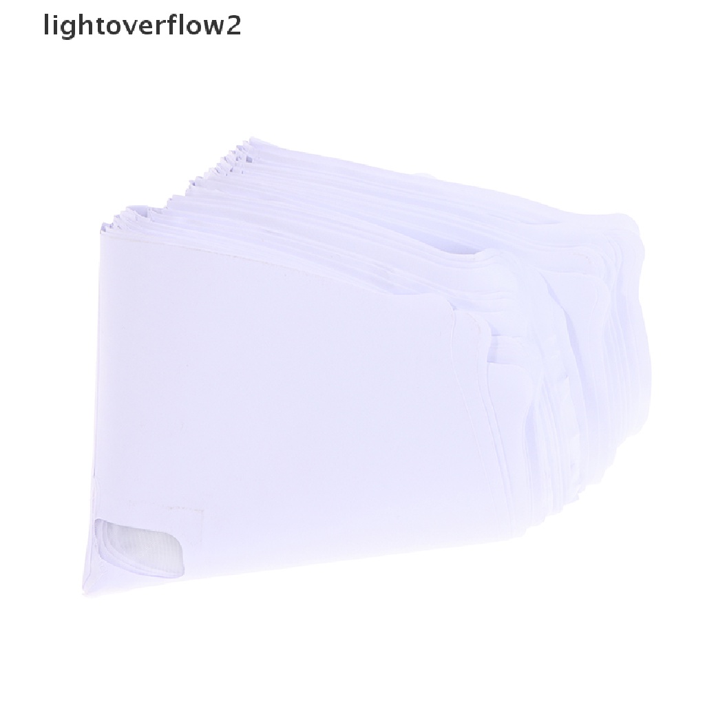 [lightoverflow2] 50Pc Paint Filter Paper Purifying Straining Cup Funnel Disposable Paper 100 Mesh [ID]
