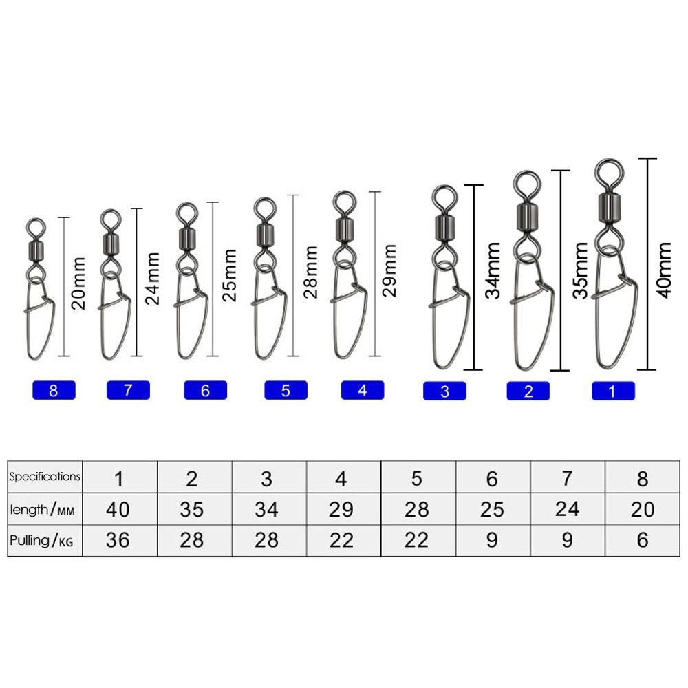 TOP 50pcs Konektor Snap Pancing Dengan Pin New1#-8# Ball Stainless Steel Heavy Duty