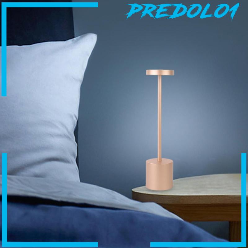 [Predolo1] Lampu Meja Bahan Metal Dengan Sentuh USB Rechargeable Untuk Restoran Aureate