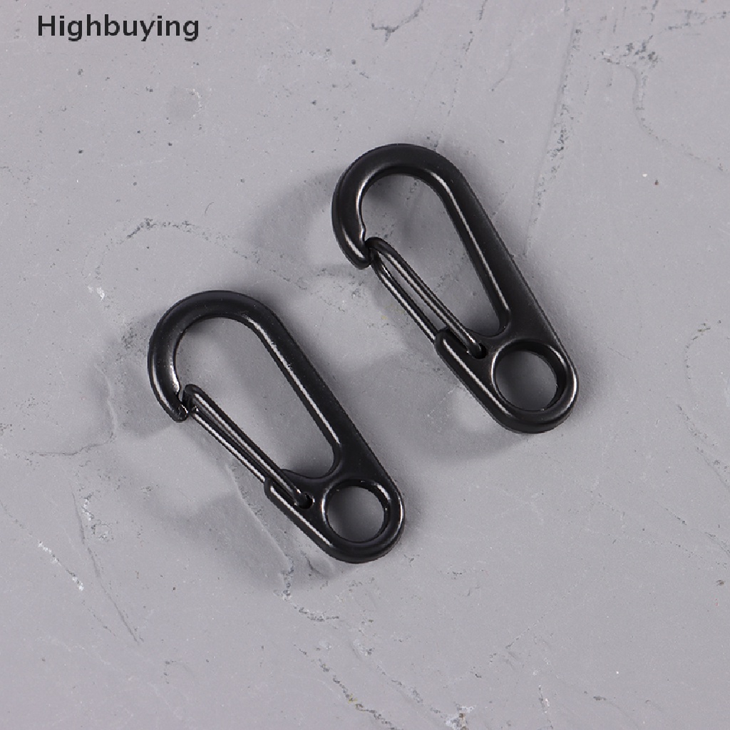 Hbid 5pcs Lobster Clasp Buckle Keychian Mini Carabiner Outdoor Camping Hiking Gesper Alloy Spring Snap Hooks Gantungan Kunci Alat Klip Glory