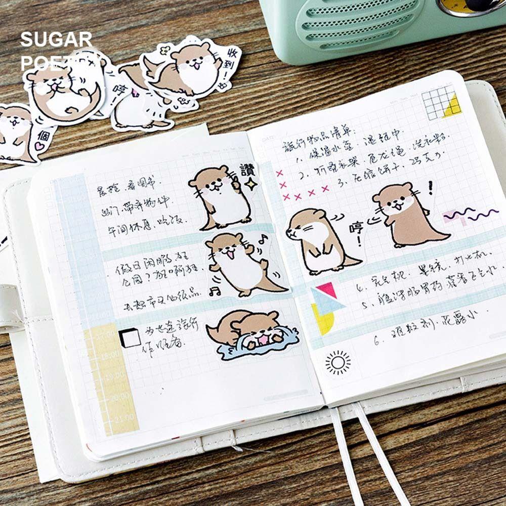 [Elegan] Self-adhesive Stickers Kids Gift Label Deco Alat Tulis Stiker Diary Dekorasi Perlengkapan Sekolah Sealing Stickers Painting Stickers