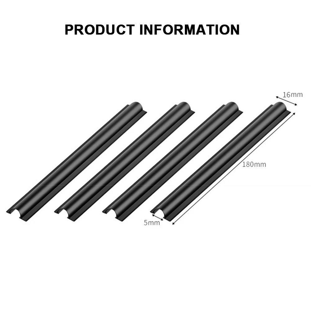 4pcs Universal Hitam PVC Cover Klip Lengan Tabung Mobil Styling Auto Interior Aksesoris Rangkaian Garis Pelindung Dikurung Kawat Hidden Kabel Mobil Clamp Organizers