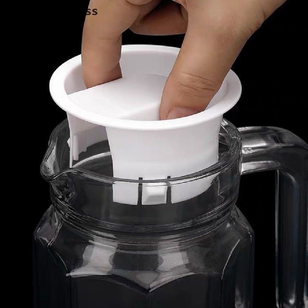 Rsid Span-new 1/2pcs Tutup Gelas Air Carafe Penutup Plastik Sumbat Anti Debu Non Splash Botol Plug Anti Bocor Tutup Untuk Bistro Pitcher Jelly