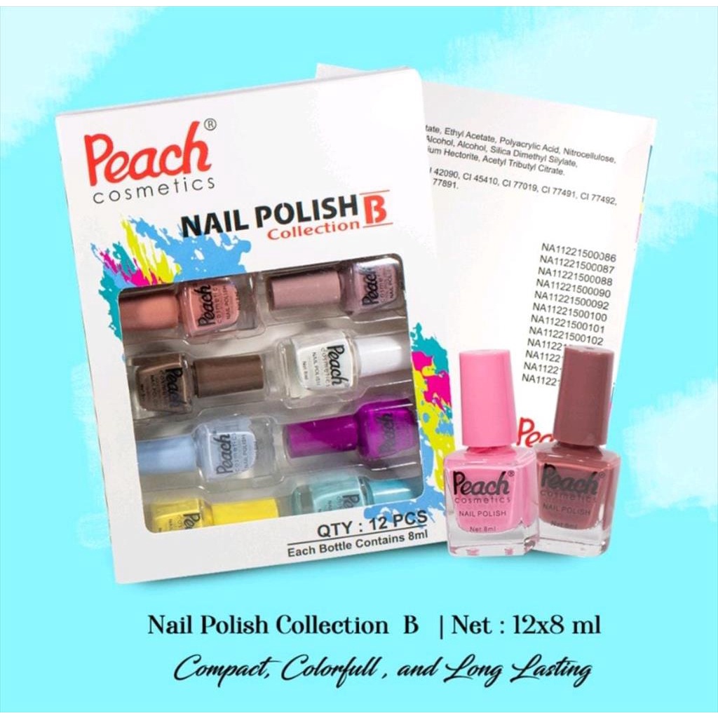 PEACH COSMETICS NAIL POLISH COLLECTION B 8ml