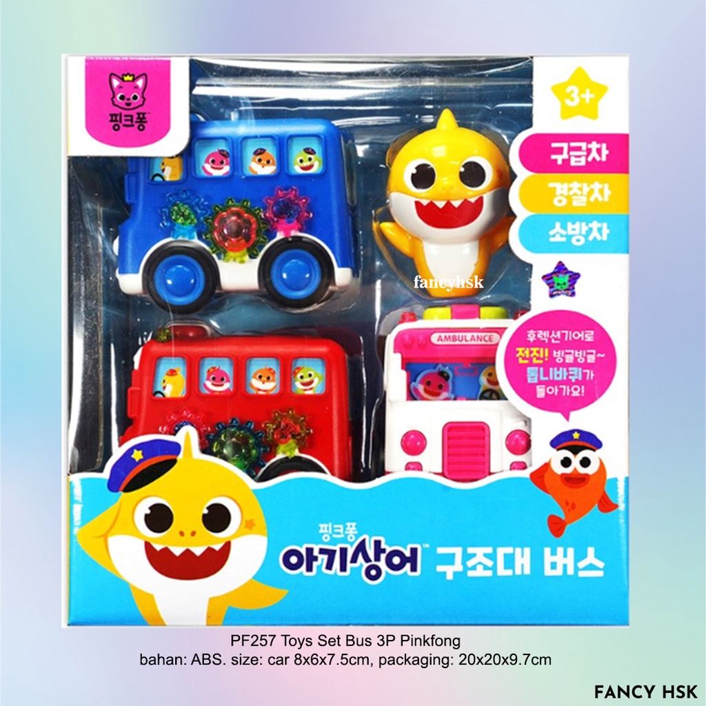 TOYS SET BUS 3P PINKFONG PF257