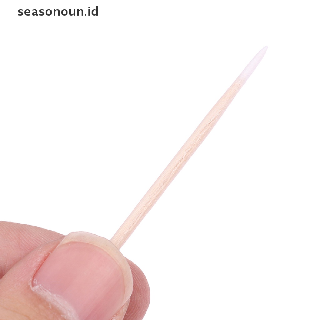Seasonoun 100Pcs/Pack Cotton Swabs Alat Pembersih Untuk iPhone Samsung Huawei Charging Port.