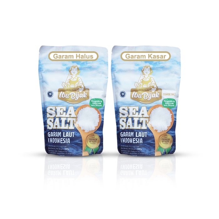 

Ibu Bijak Sea Salt - Garam Laut Indonesia Halal Kemasan Pouch 300g