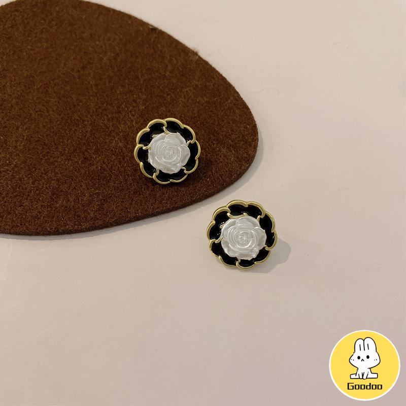 Anting S925 Desain Perak Temperamen Serbaguna Geometris Fashion Sederhana -Doo