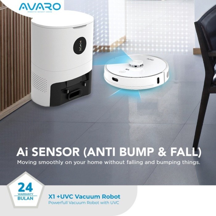 AVARO Smart Robot Vacuum Cleaner X1 - UVC Light (Sapu Pel Otomatis)