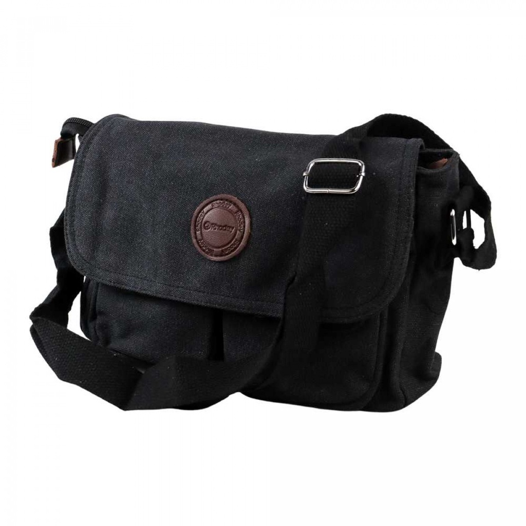 Rhodey Tas Selempang Messenger Bag Bahan Kanvas Multi Slot