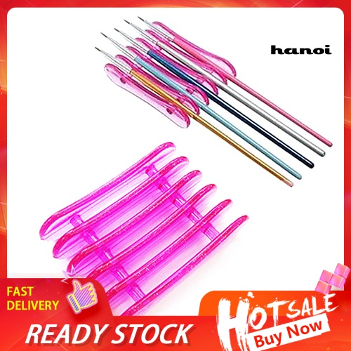 Hi * Nail Art Design Craft Acrylic UV Gel Brush Pen Rest Tempat Plastik Stand Supply